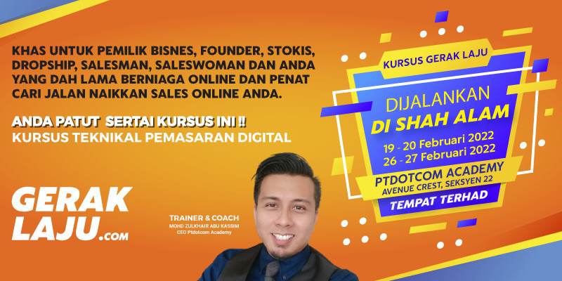 Kursus Teknikal Pemasaran Digital Gerak Laju di Shah Alam